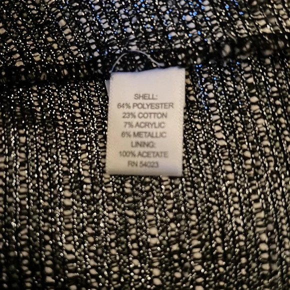 Banana Republic Tweed Metallic Ruffled Gray Skirt - Picture 6 of 6